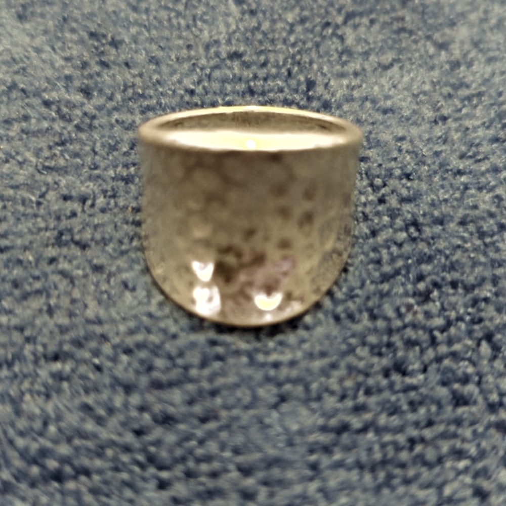 Hammered Sterling Silver Ring